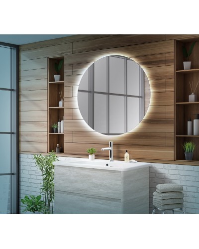 Зеркало с интерьерной подсветкой 800x30мм без выключателя BelBagno SPC-INT-800-LED