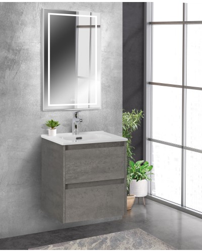 Зеркало в раме с подсветкой сенсорным выкл. и подогревом BelBagno SPC-KRAFT-500-900-LED-TCH-WARM