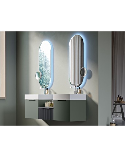 Зеркало со встроенной LED подсветкой CEZARES 45x110x3см 45095