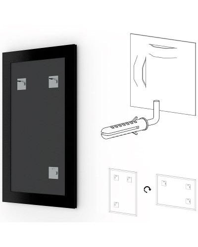 Зеркало Evoform Definite 83х63 BY 1009 в багетной раме - Сухой тростник 51 мм