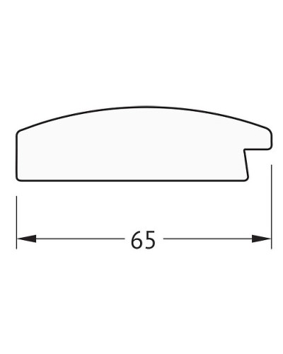 Зеркало Evoform Definite 86х66 BY 1014 в багетной раме - Орех 65 мм
