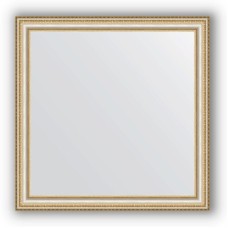 Зеркало Evoform Definite 75х75 Золотые бусы на серебре