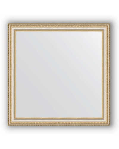 Зеркало Evoform Definite 75х75 Золотые бусы на серебре