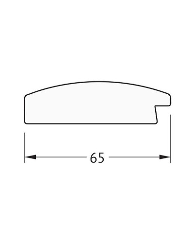 Зеркало Evoform Definite 76х76 BY 1029 в багетной раме - Орех 65 мм