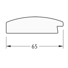 Зеркало Evoform Definite 96х76 BY 1044 в багетной раме - Орех 65 мм