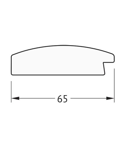 Зеркало Evoform Definite 96х76 BY 1044 в багетной раме - Орех 65 мм