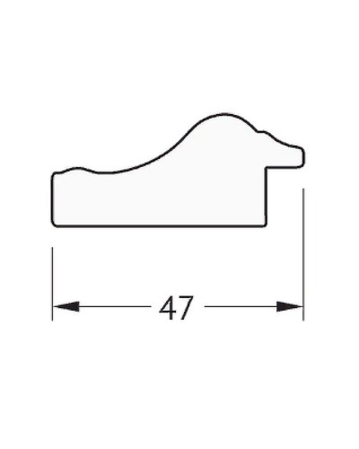 Зеркало Evoform Definite 102х52 BY 1053 в багетной раме - Сусальное золото 47 мм