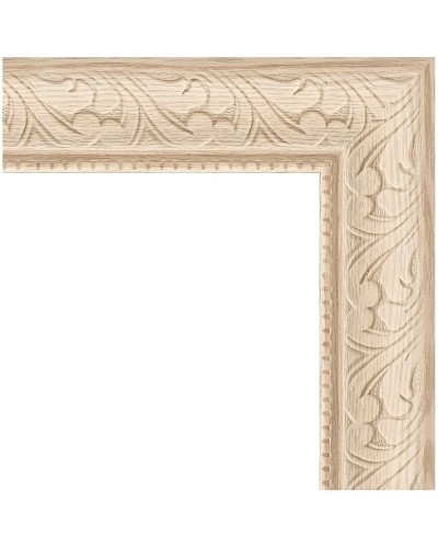 Зеркало Evoform Definite 104х54 BY 1056 в багетной раме - Беленый дуб 57 мм