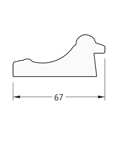 Зеркало Evoform Definite 106х56 BY 1061 в багетной раме - Состаренное золото 67 мм