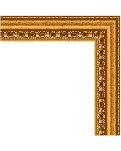 Зеркало Evoform Definite 142х52 BY 1067 в багетной раме - Бусы золотые 46 мм