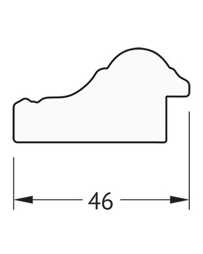Зеркало Evoform Definite 142х52 BY 1067 в багетной раме - Бусы золотые 46 мм