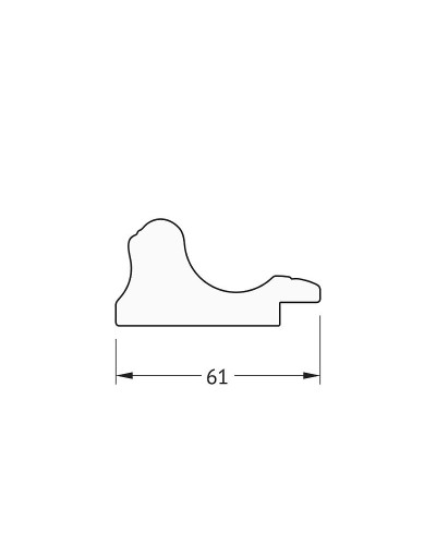 Зеркало Evoform Definite 114х64 BY 1088 в багетной раме - Золотой акведук 61 мм