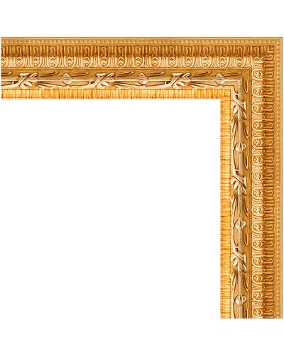 Зеркало Evoform Definite 132х72 BY 1098 в багетной раме - Сусальное золото 47 мм