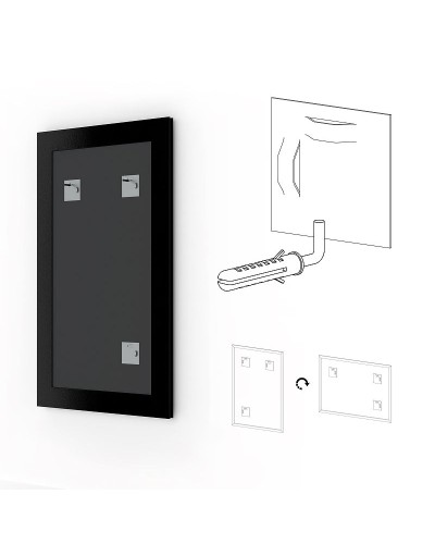 Зеркало Evoform Definite 134х74 BY 1103 в багетной раме - Золотой акведук 61 мм