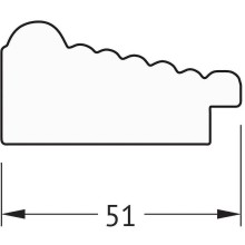 Зеркало Evoform Definite 153х73 BY 1114 в багетной раме - Сухой тростник 51 мм