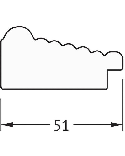 Зеркало Evoform Definite 153х73 BY 1114 в багетной раме - Сухой тростник 51 мм