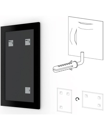 Зеркало Evoform Definite 153х73 BY 1114 в багетной раме - Сухой тростник 51 мм