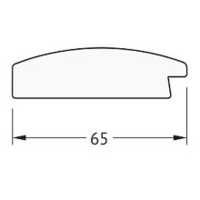 Зеркало Evoform Definite 156х76 BY 1119 в багетной раме - Орех 65 мм
