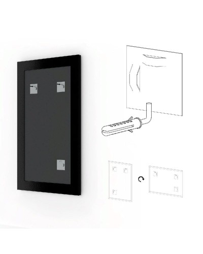 Зеркало Evoform Definite 155х75 Золотые бусы на серебре