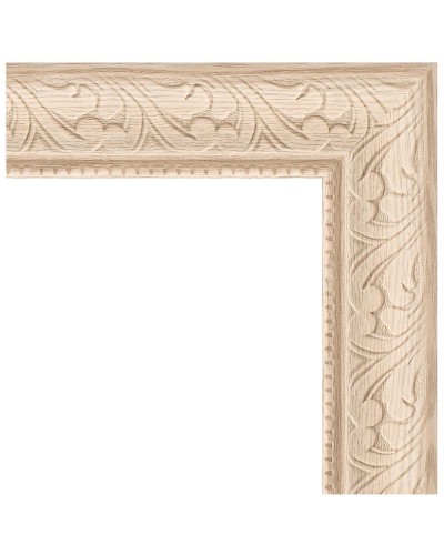 Зеркало Evoform Definite 154х74 BY 1116 в багетной раме - Беленый дуб 57 мм