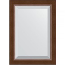 Зеркало Evoform Exclusive 72х52 BY 1127 с фацетом в багетной раме - Орех 65 мм