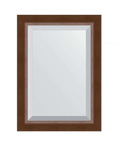 Зеркало Evoform Exclusive 72х52 BY 1127 с фацетом в багетной раме - Орех 65 мм
