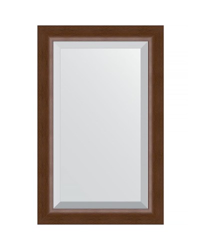 Зеркало Evoform Exclusive 82х52 BY 1137 с фацетом в багетной раме - Орех 65 мм