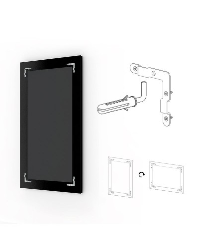 Зеркало Evoform Exclusive 82х52 BY 1137 с фацетом в багетной раме - Орех 65 мм