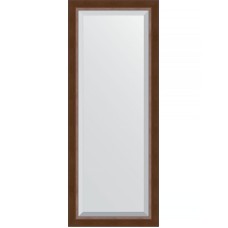 Зеркало Evoform Exclusive 142х57 BY 1167 с фацетом в багетной раме - Орех 65 мм