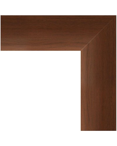 Зеркало Evoform Exclusive 142х57 BY 1167 с фацетом в багетной раме - Орех 65 мм