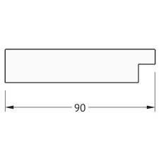 Зеркало Evoform Exclusive 86х56 BY 1140 с фацетом в багетной раме - Алюминий 90 мм