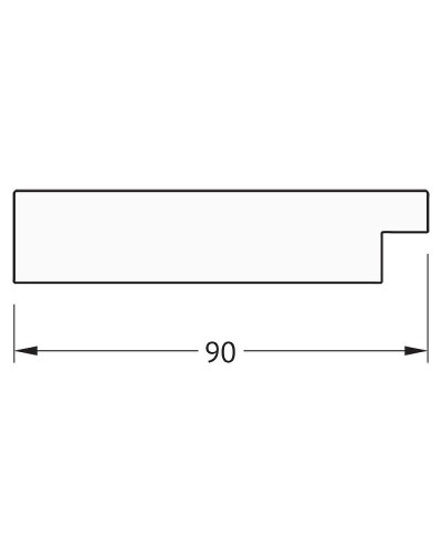 Зеркало Evoform Exclusive 86х56 BY 1140 с фацетом в багетной раме - Алюминий 90 мм