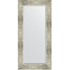 Зеркало Evoform Exclusive 116х56 BY 1150 с фацетом в багетной раме - Алюминий 90 мм
