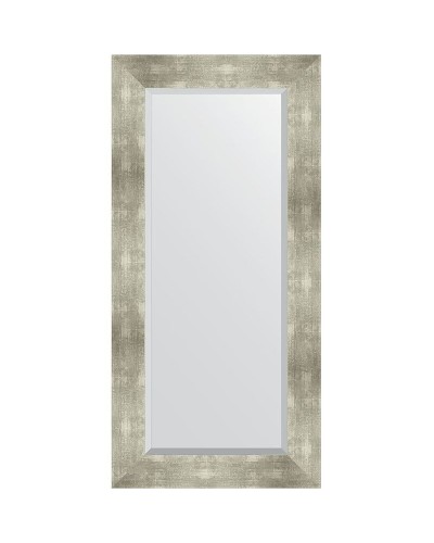 Зеркало Evoform Exclusive 116х56 BY 1150 с фацетом в багетной раме - Алюминий 90 мм