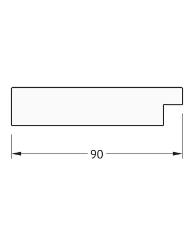 Зеркало Evoform Exclusive 116х56 BY 1150 с фацетом в багетной раме - Алюминий 90 мм