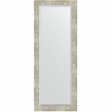Зеркало Evoform Exclusive 131х51 BY 1159 с фацетом в багетной раме - Алюминий 61 мм