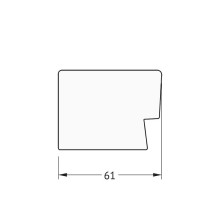 Зеркало Evoform Exclusive 131х51 BY 1159 с фацетом в багетной раме - Алюминий 61 мм
