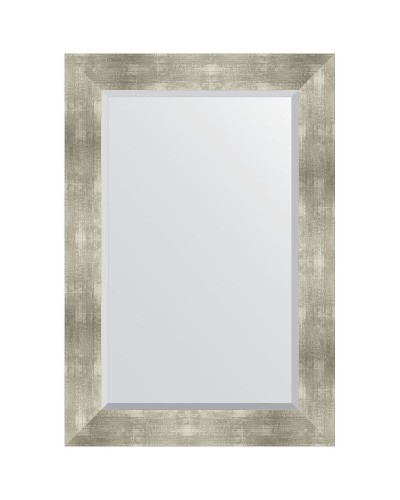 Зеркало Evoform Exclusive 96х66 BY 1180 с фацетом в багетной раме - Алюминий 90 мм