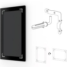 Зеркало Evoform Exclusive 156х66 BY 1190 с фацетом в багетной раме - Алюминий 90 мм