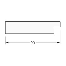 Зеркало Evoform Exclusive 176х116 BY 1220 с фацетом в багетной раме - Алюминий 90 мм