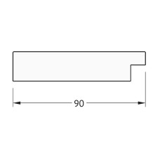 Зеркало Evoform Exclusive 176х116 BY 1220 с фацетом в багетной раме - Алюминий 90 мм