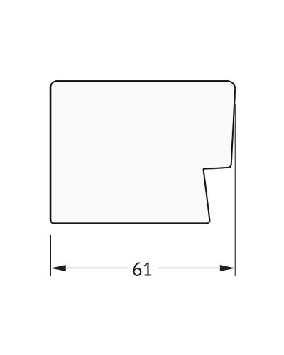 Зеркало Evoform Exclusive 151х61 BY 1189 с фацетом в багетной раме - Алюминий 61 мм