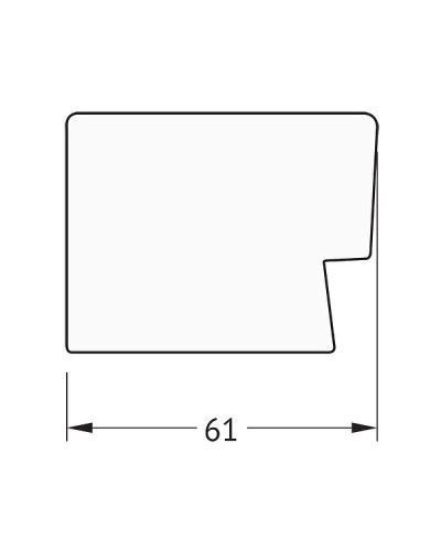 Зеркало Evoform Exclusive 101х71 BY 1199 с фацетом в багетной раме - Алюминий 61 мм