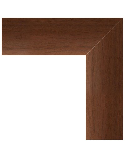 Зеркало Evoform Exclusive 92х62 BY 1177 с фацетом в багетной раме - Орех 65 мм