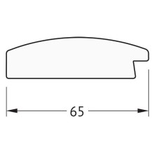 Зеркало Evoform Exclusive 92х62 BY 1177 с фацетом в багетной раме - Орех 65 мм