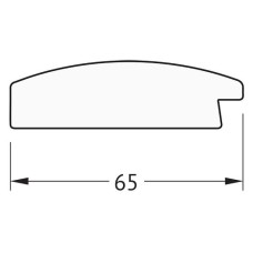 Зеркало Evoform Exclusive 92х62 BY 1177 с фацетом в багетной раме - Орех 65 мм