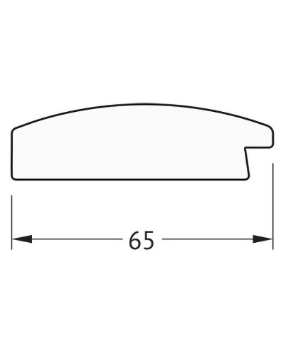 Зеркало Evoform Exclusive 92х62 BY 1177 с фацетом в багетной раме - Орех 65 мм