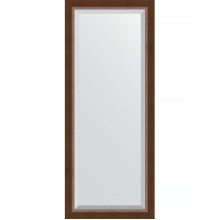 Зеркало Evoform Exclusive 152х62 BY 1187 с фацетом в багетной раме - Орех 65 мм