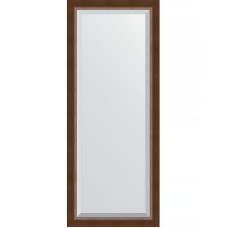 Зеркало Evoform Exclusive 152х62 BY 1187 с фацетом в багетной раме - Орех 65 мм