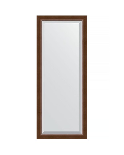 Зеркало Evoform Exclusive 152х62 BY 1187 с фацетом в багетной раме - Орех 65 мм